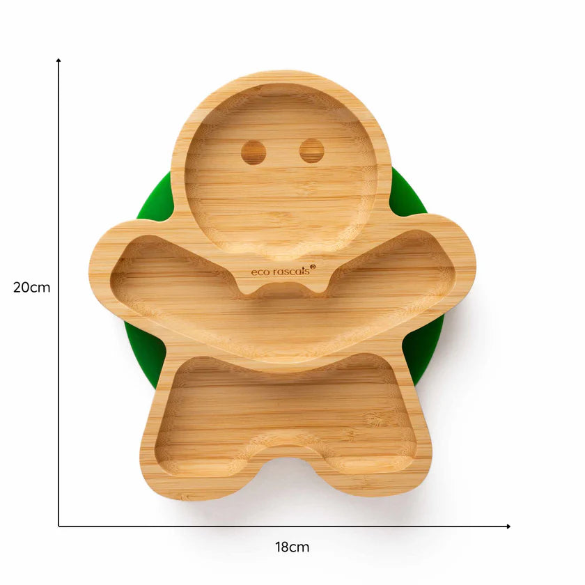 Χριστουγεννιάτικο πιατάκι μπαμπού gingerbread man