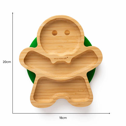 Χριστουγεννιάτικο πιατάκι μπαμπού gingerbread man